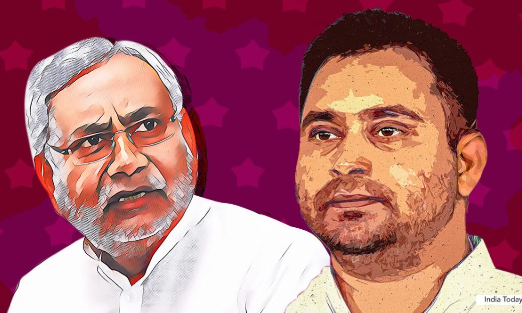 Bihar Election : बोल रहा भाष्‍कर अखबार, फिर बन रही नीतीशे सरकार